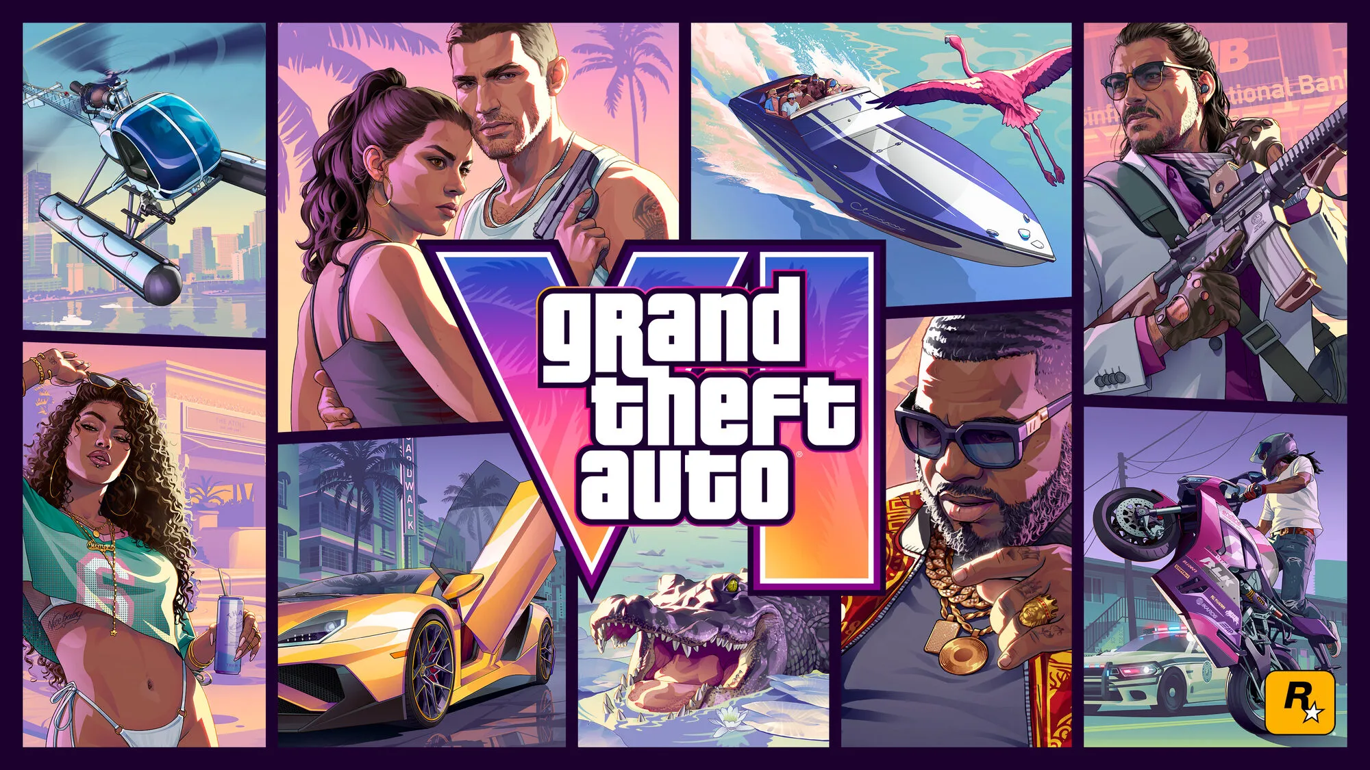 Arte oficial de portada de Grand Theft Auto VI
